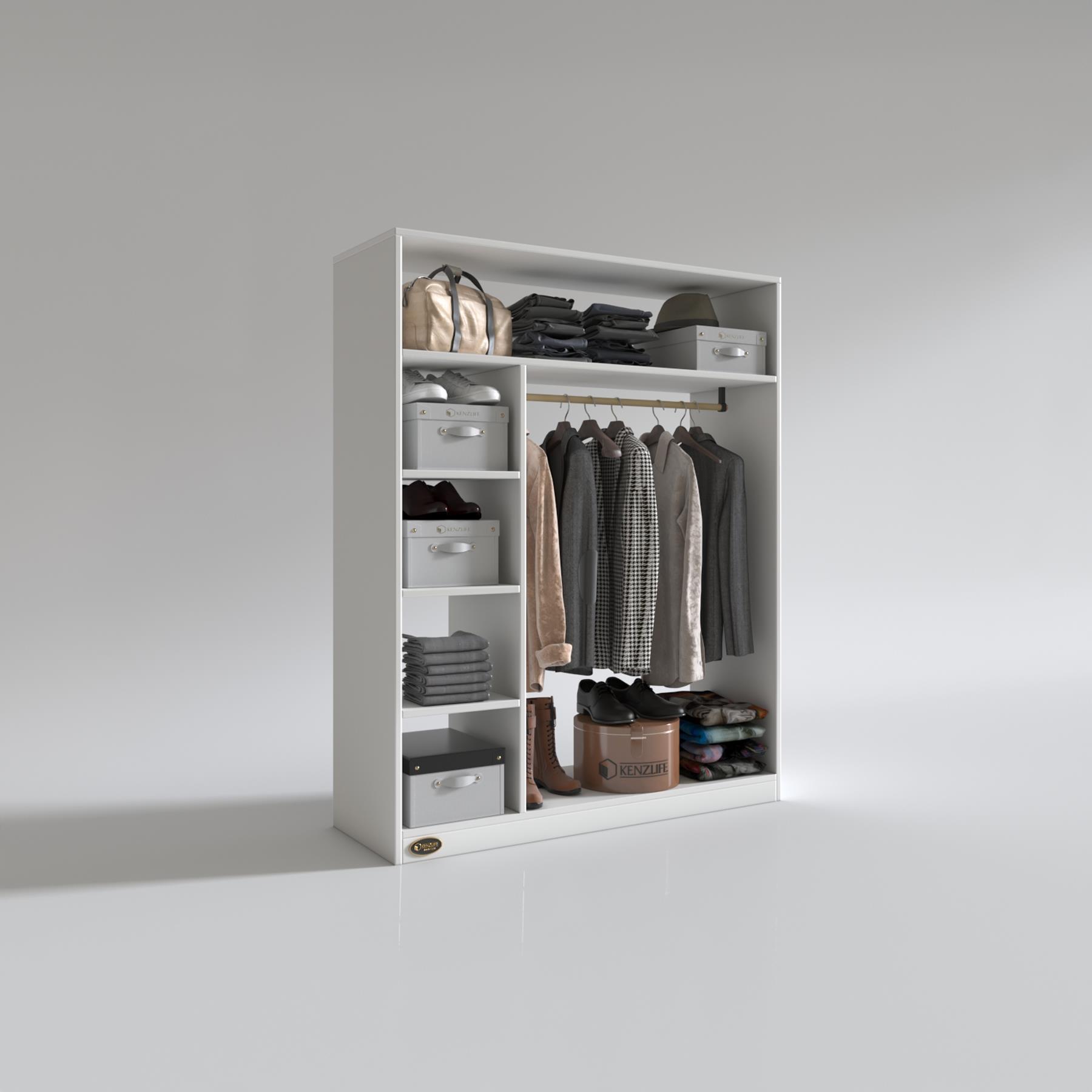 Kenzlife giysi dolabı necmettin 150*120*40 byz gardırop