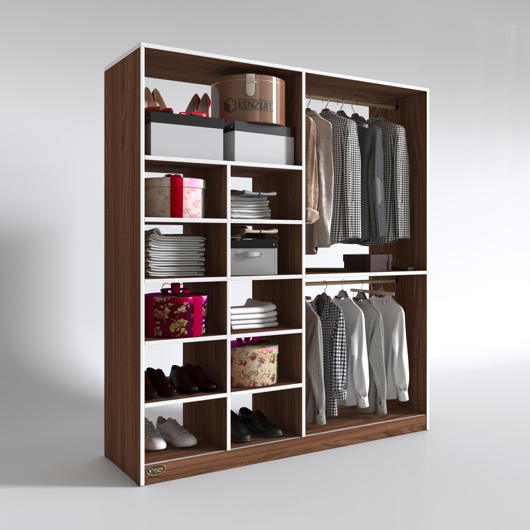 Kenzlife giysi dolabı fikret 180*180*45 cvz gardırop