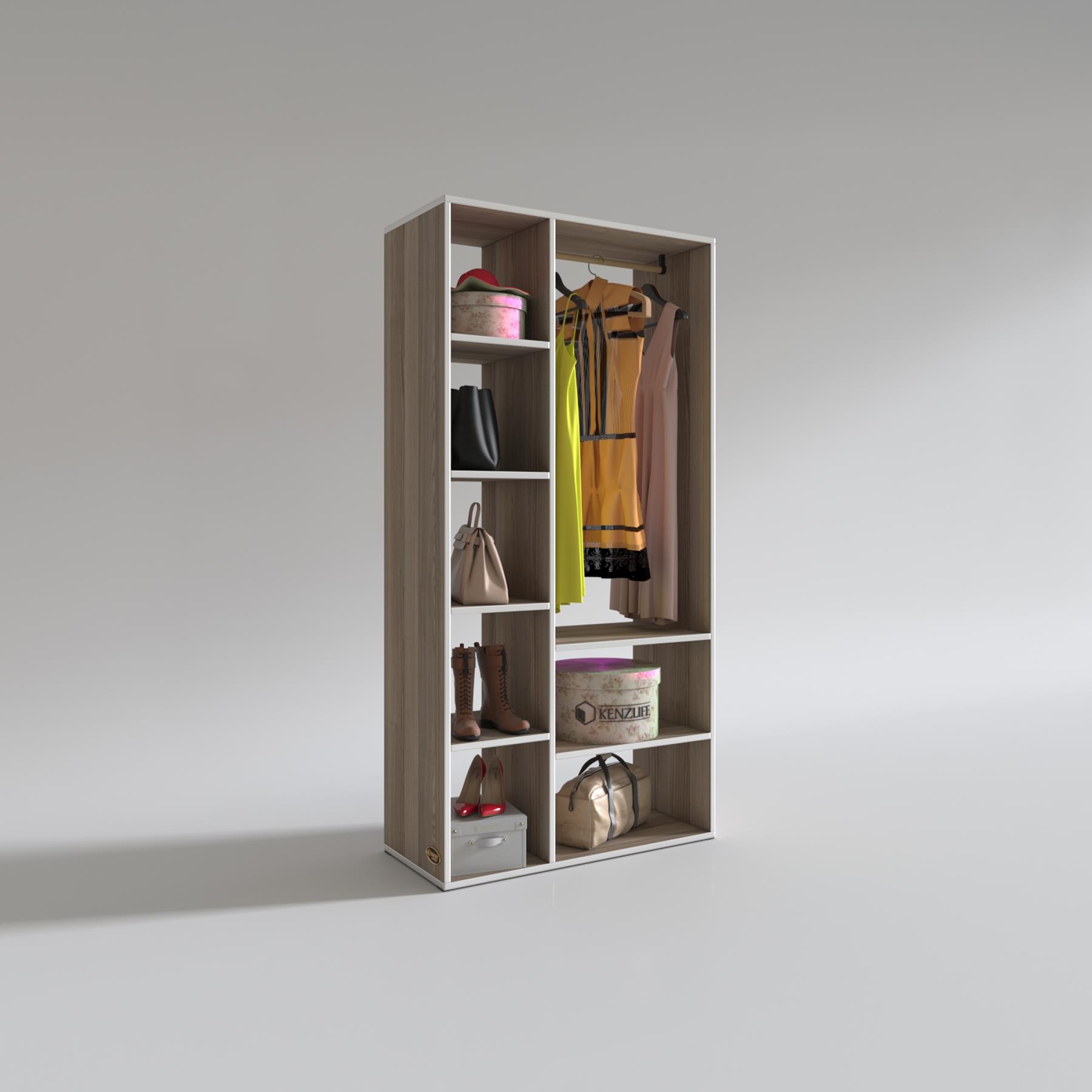 Kenzlife giysi dolabı hüsamettin 180*090*40 crd gardırop