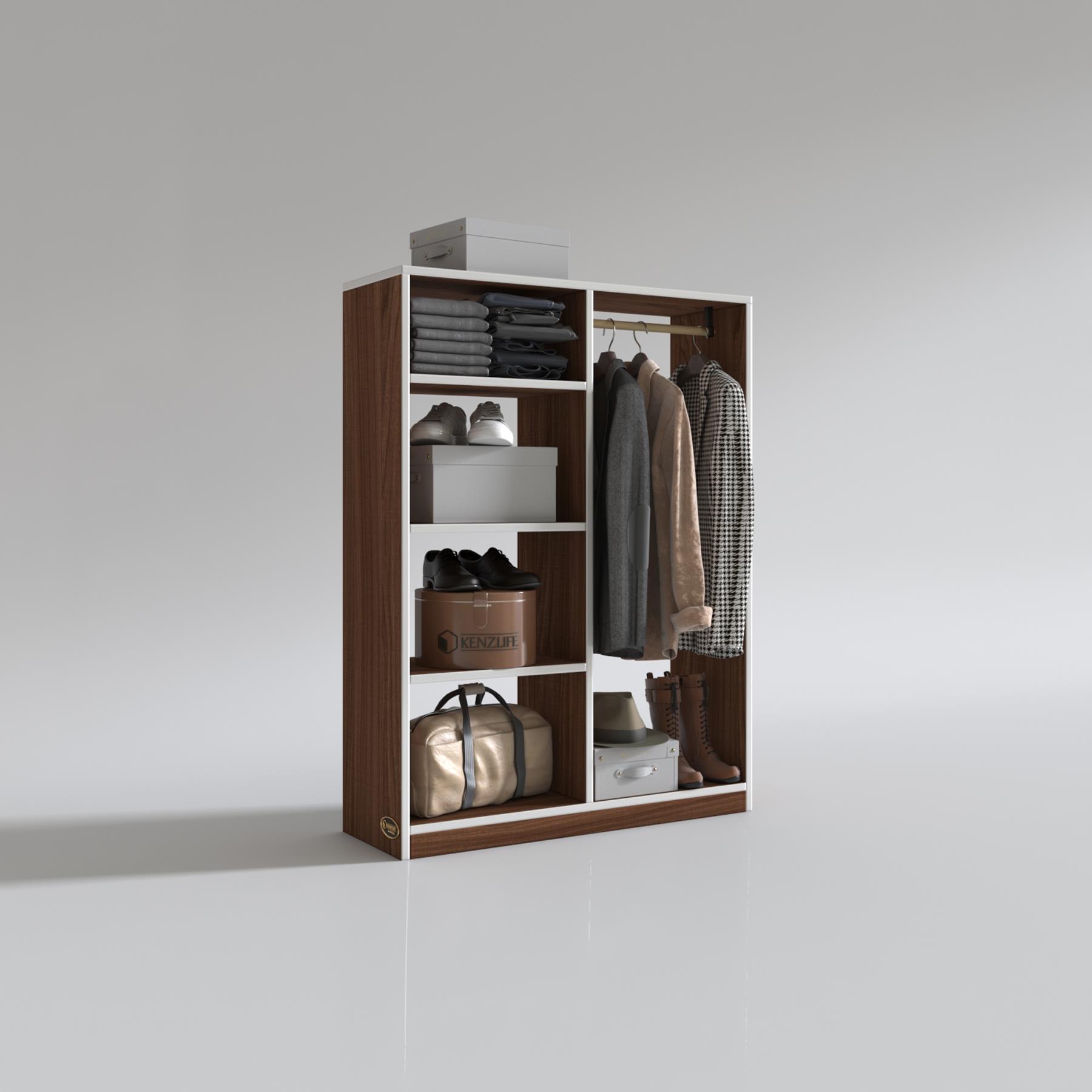 Kenzlife giysi dolabı taci 120*090*30 cvz gardırop
