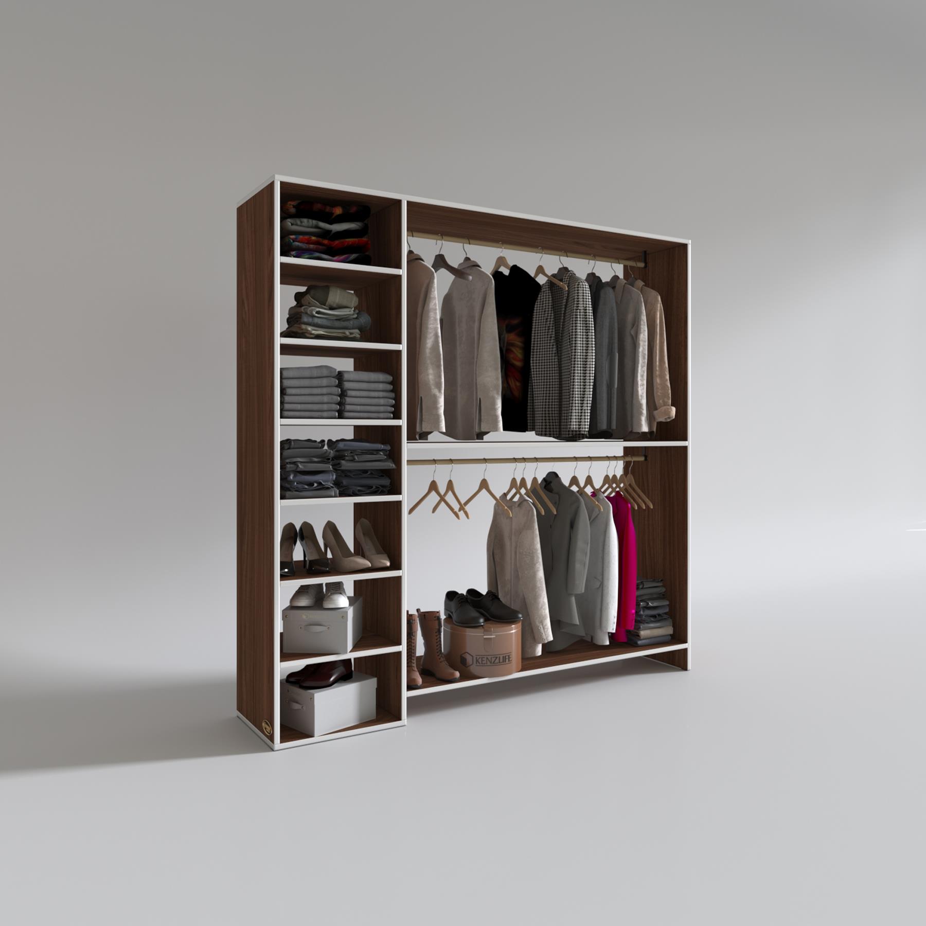 Kenzlife giysi dolabı abdurrahman 180*180*40 cvz gardırop