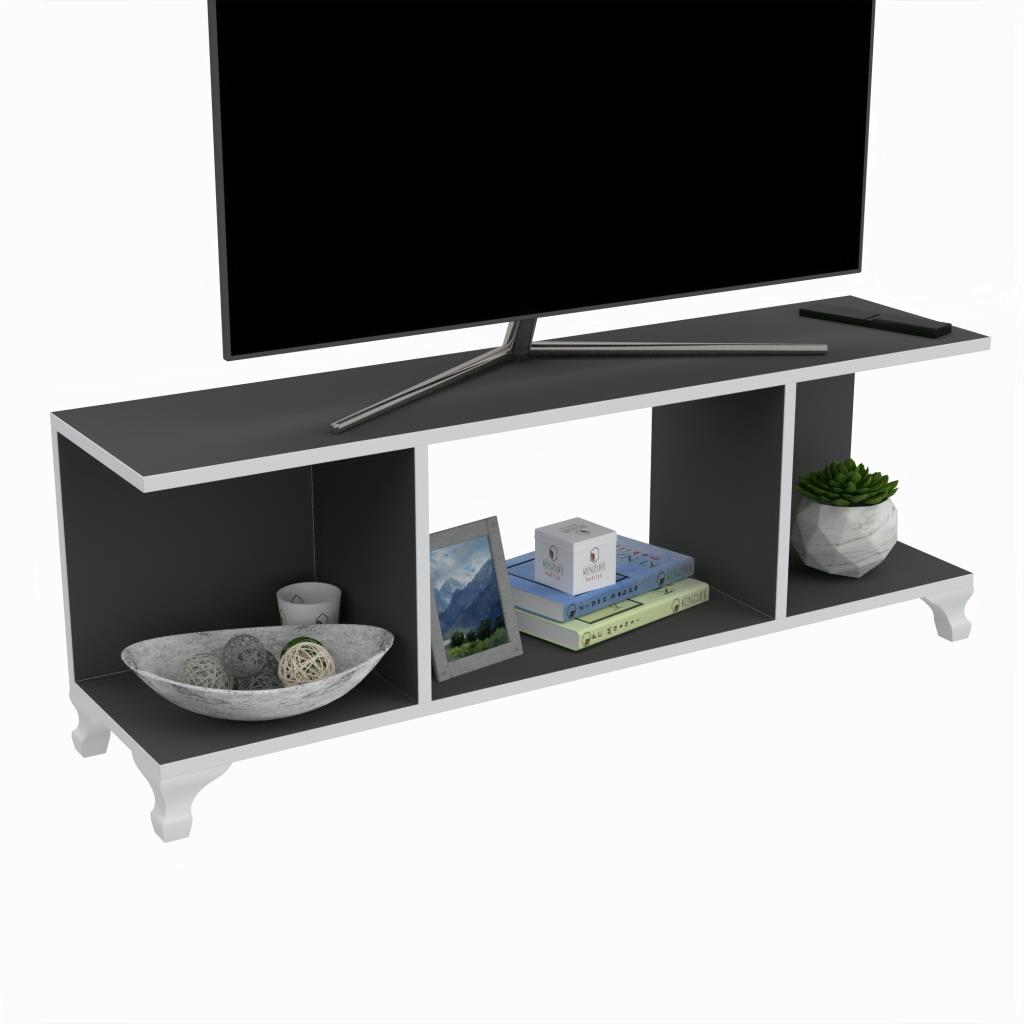 Kenzlife televizyon sehpası seul gri 038*080*30 tv ünitesi