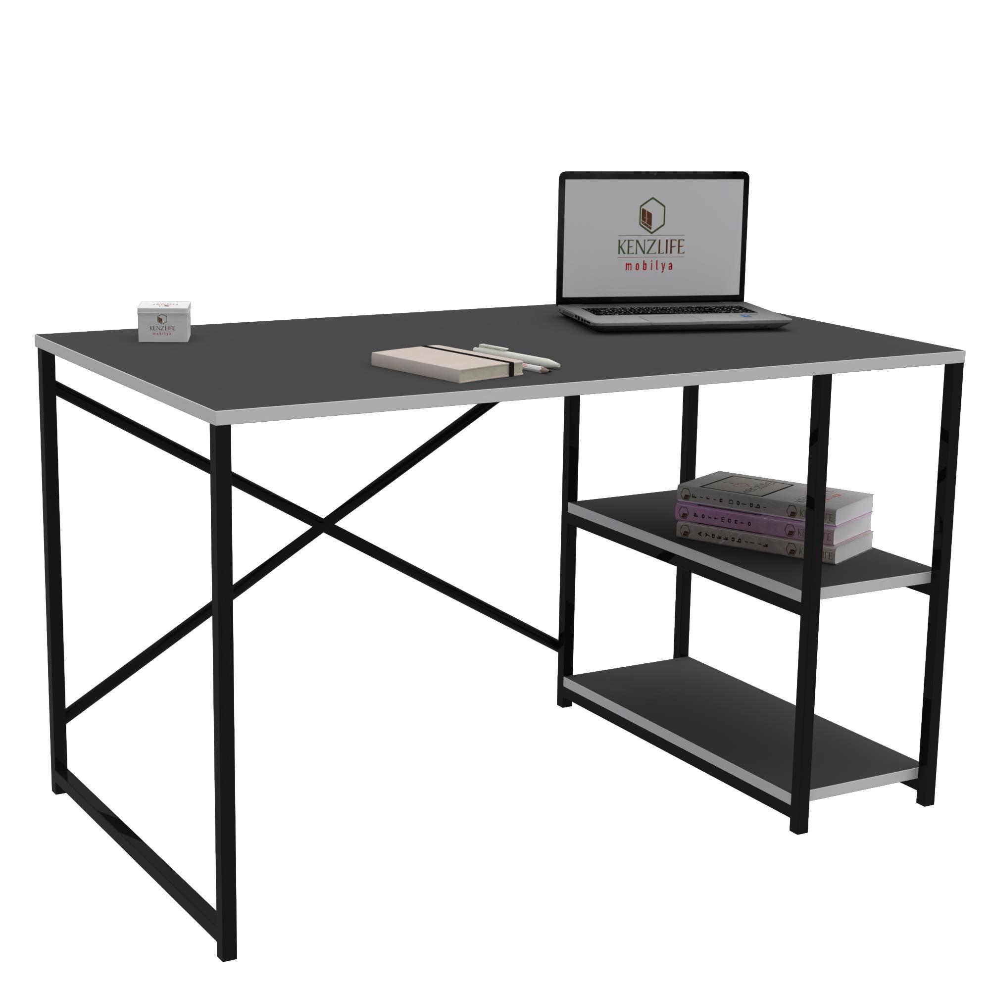 Kenzlife ofis masası natsuki 075*090*40 grisyh bilgisayar çalışma büro