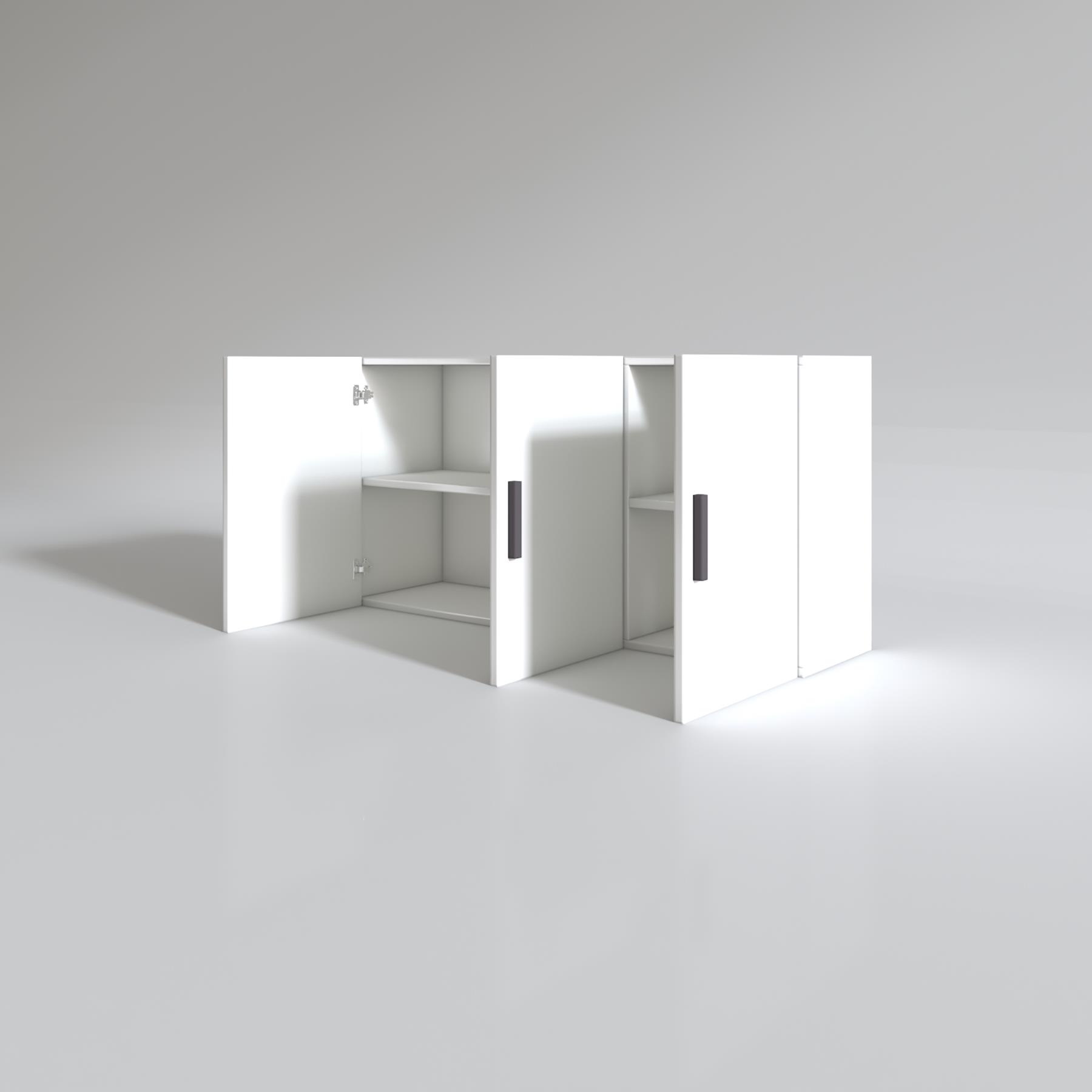 Kenzlife hazır mutfak dirca32 byz 060*120*32 mutfak banyo dolabı kapaklı raflı