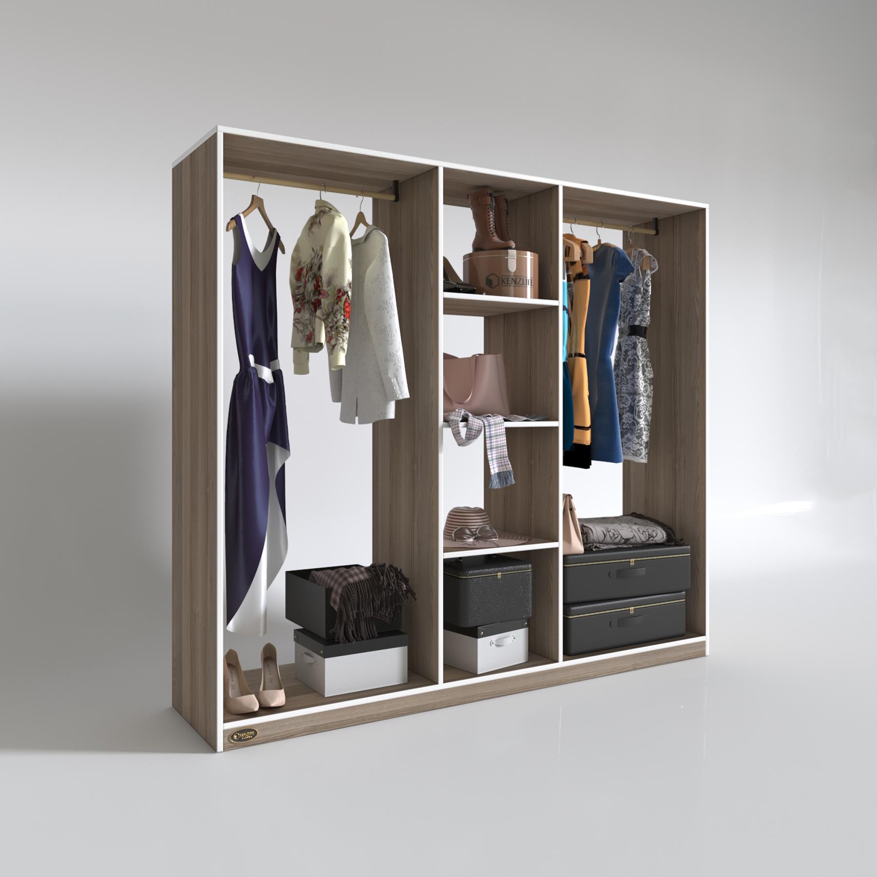 Kenzlife giysi dolabı temel 180*200*40 crd gardırop