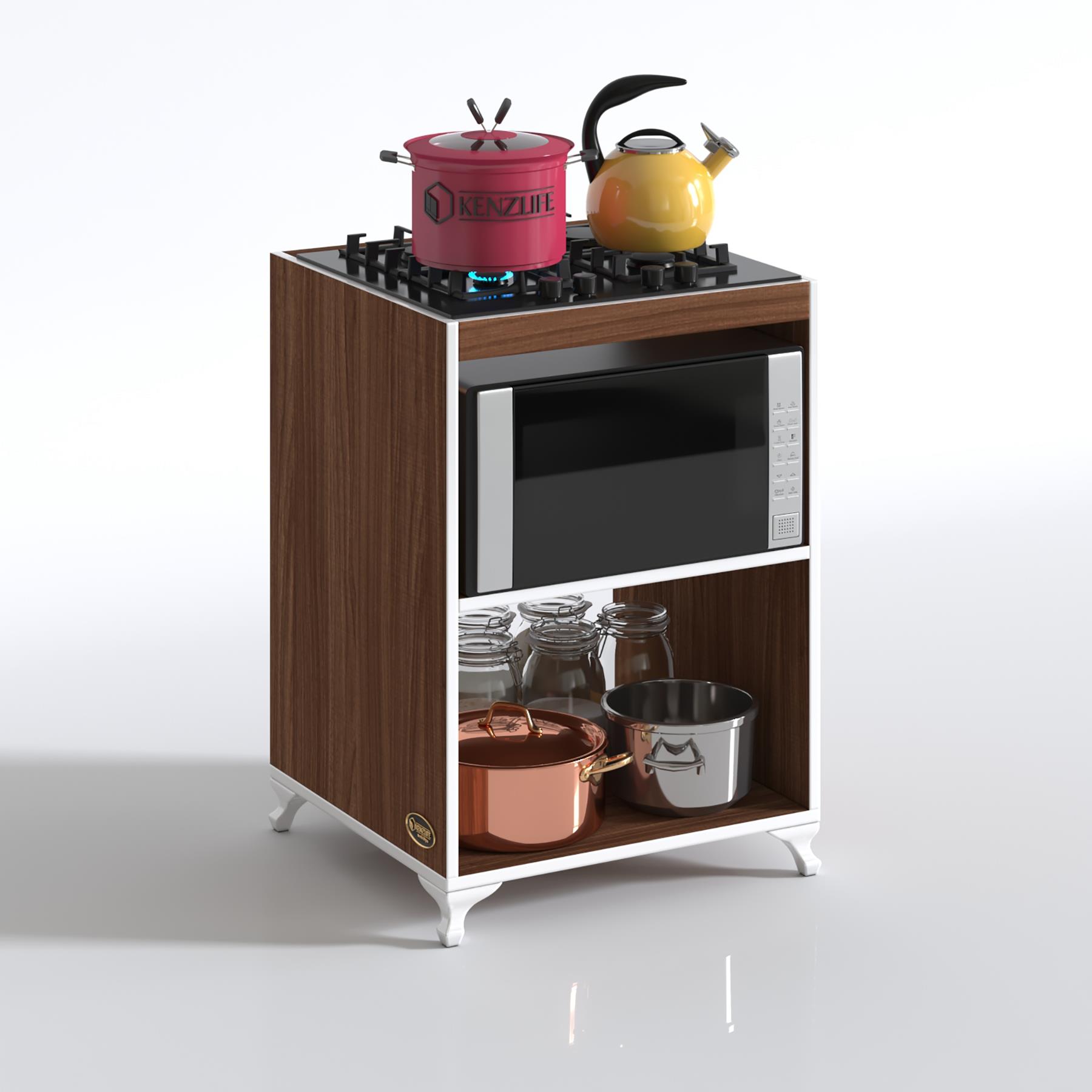 Kenzlife ocak dolabı figen cvz 85*60*57 mutfak modül mini fırın  ankastre ocak için