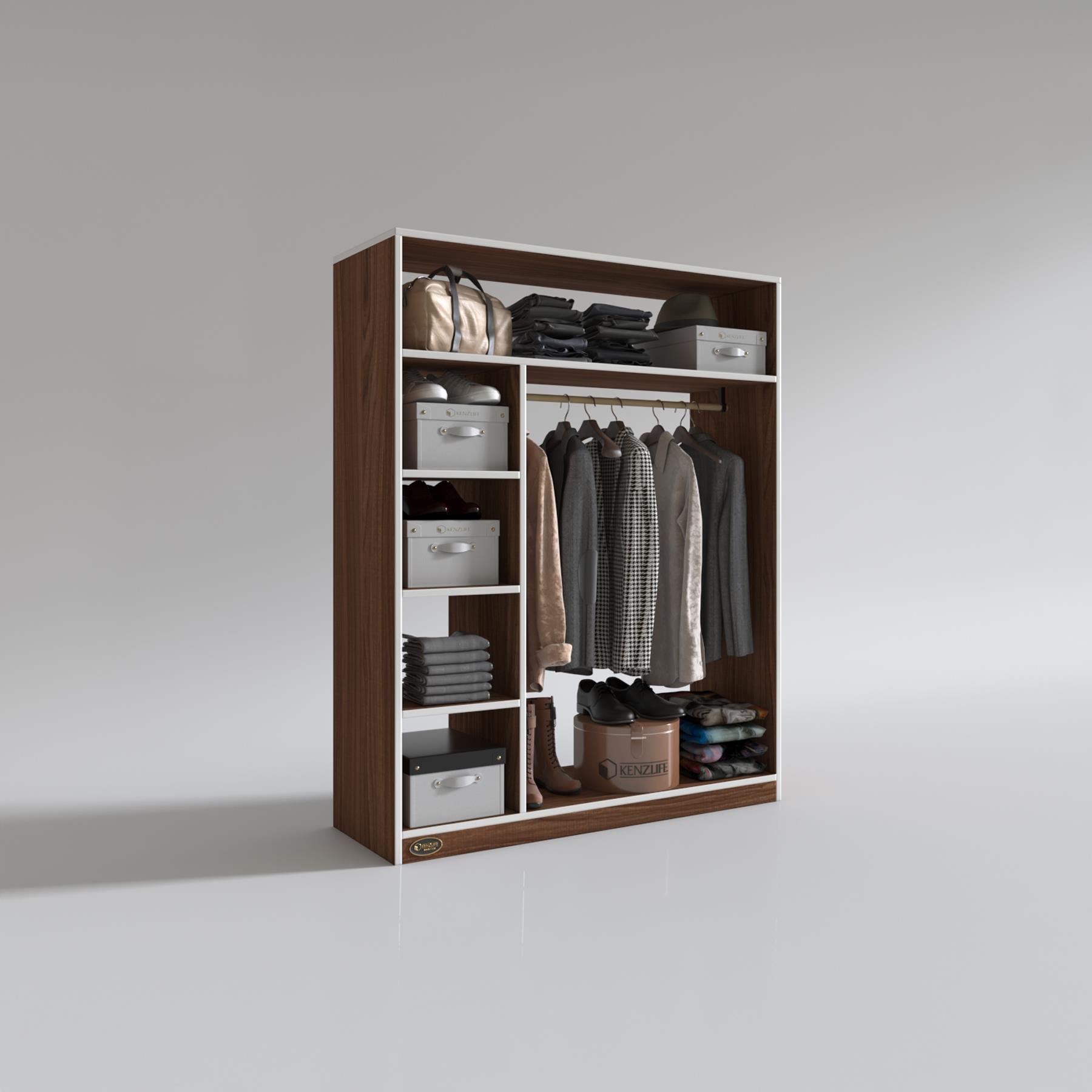Kenzlife giysi dolabı necmettin 150*120*40 cvz gardırop