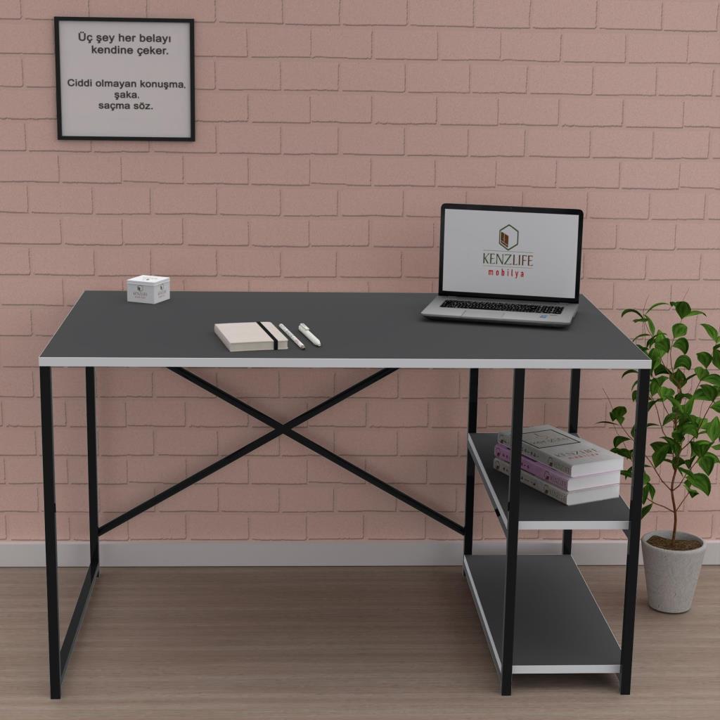 Kenzlife ofis masası natsuki 075*150*80 grisyh bilgisayar çalışma büro