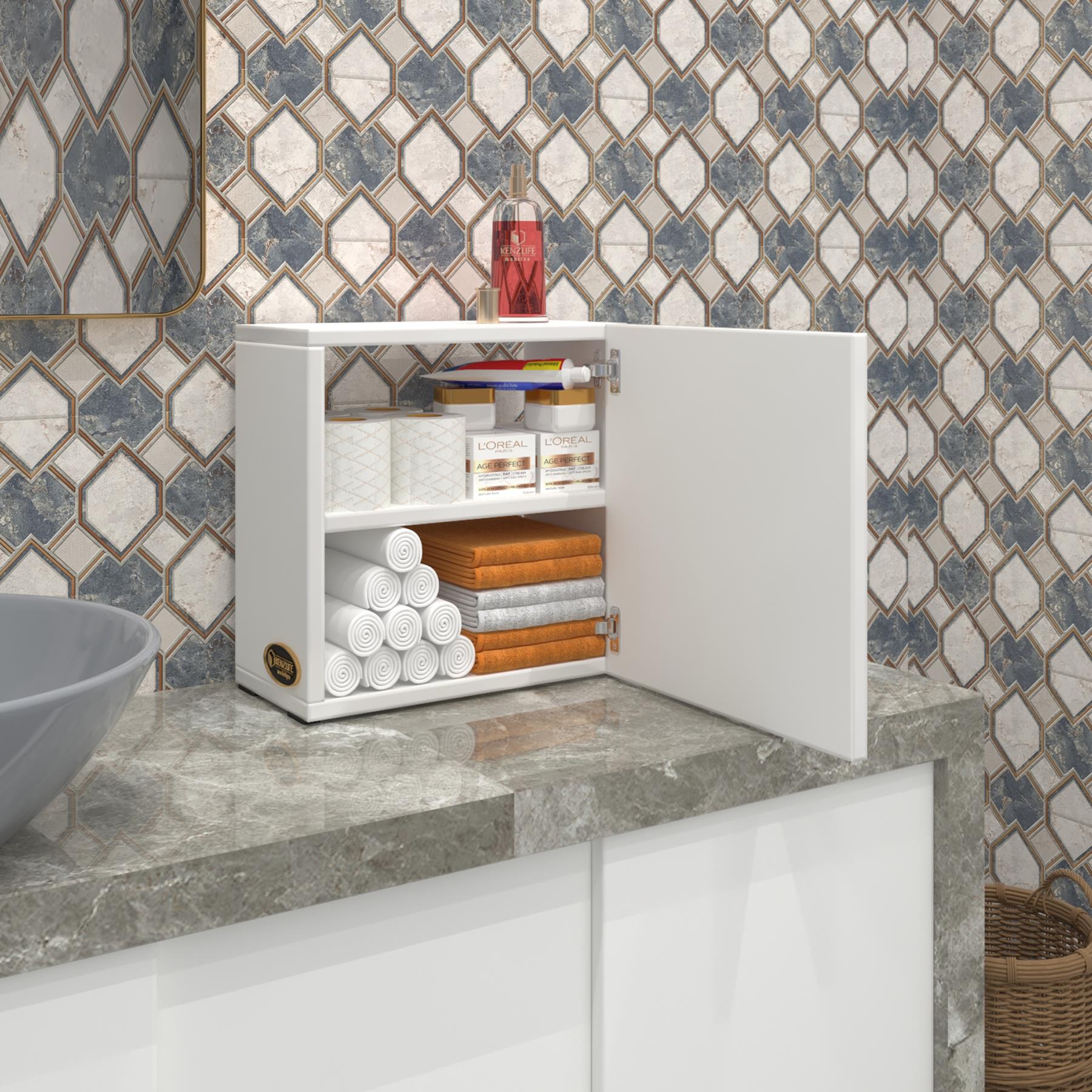 Kenzlife banyo ecza dolabı susanin byz 39*39*20 mutfak komodin (m) kapaklı arkalıksız