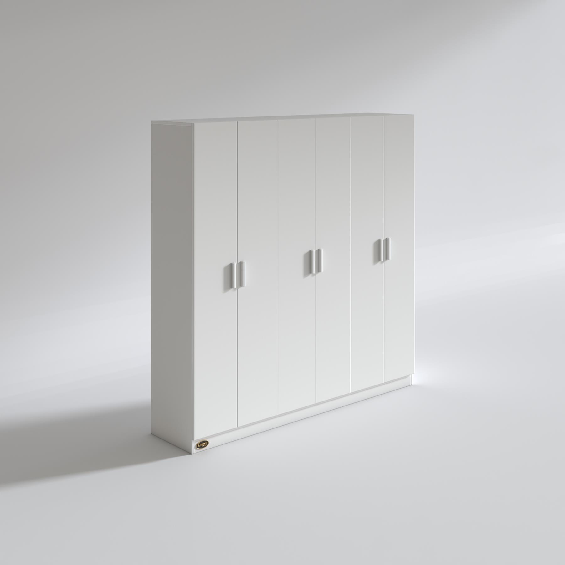 Kenzlife gardırop 6 kapılı anemon 180*180*42 byz gardolap dolap