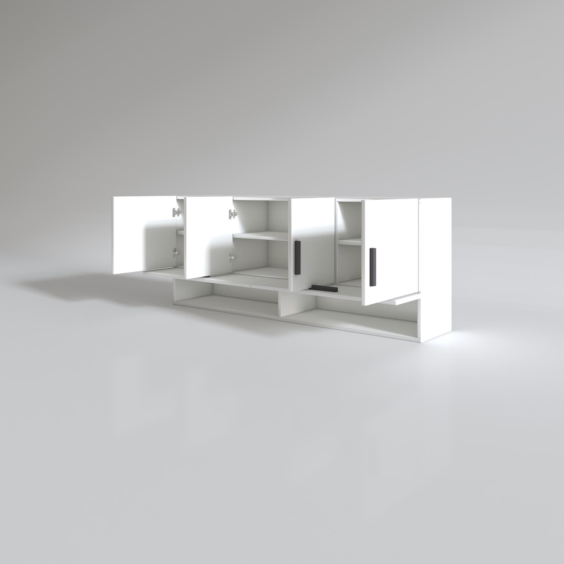 Kenzlife hazır mutfak general byz 060*150*32 mutfak banyo dolabı kapaklı raflı