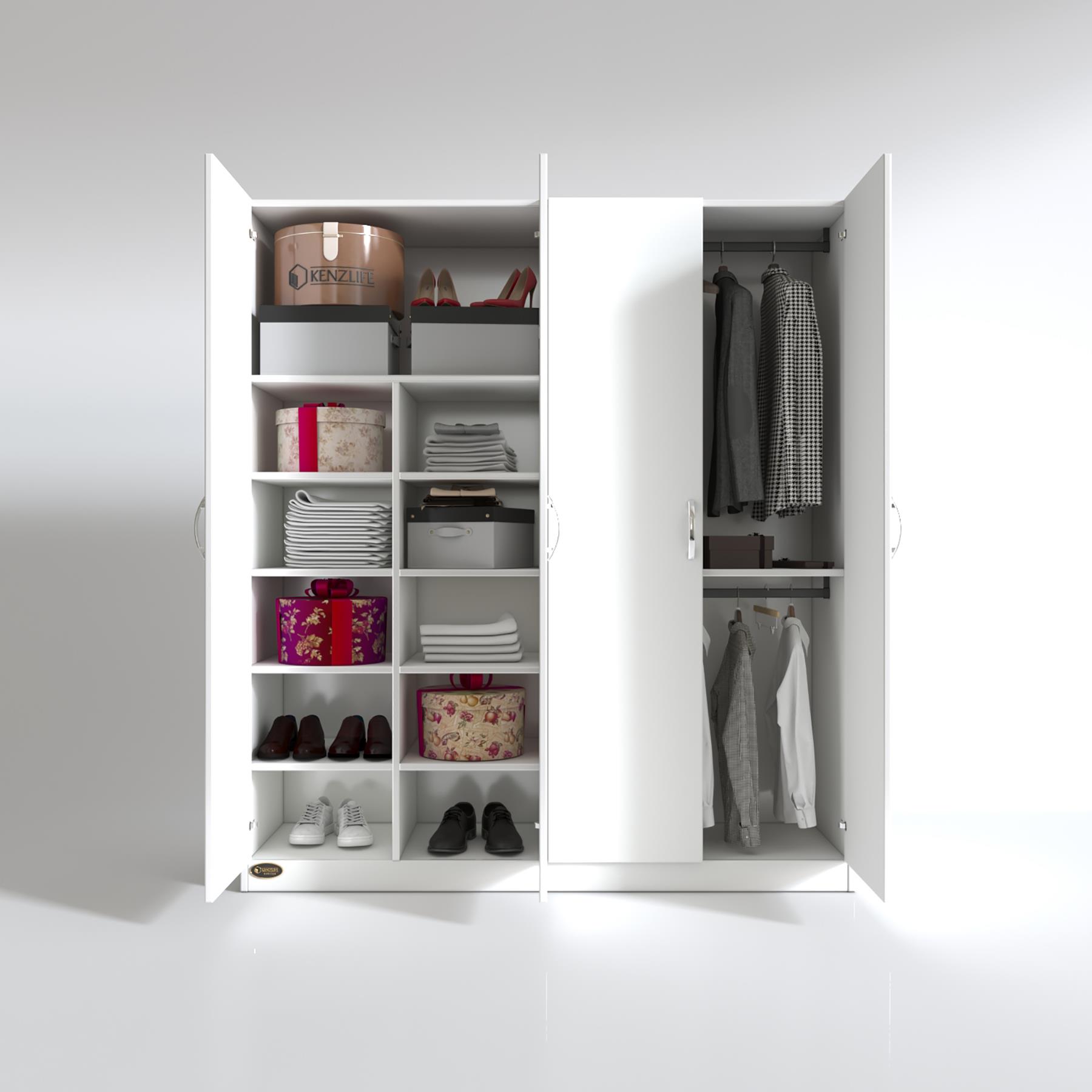 Kenzlife gardırop 4 kapılı kaktüs 180*160*52 byz XLARGE kapaklı gardolap dolap ofis
