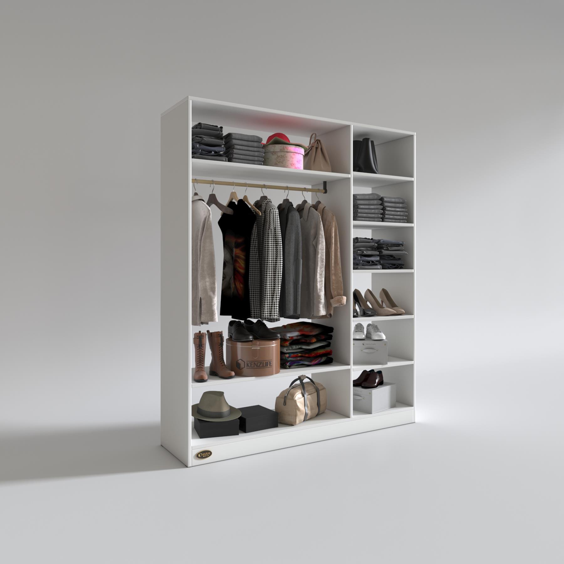 Kenzlife giysi dolabı dursun 180*150*40 byz gardırop