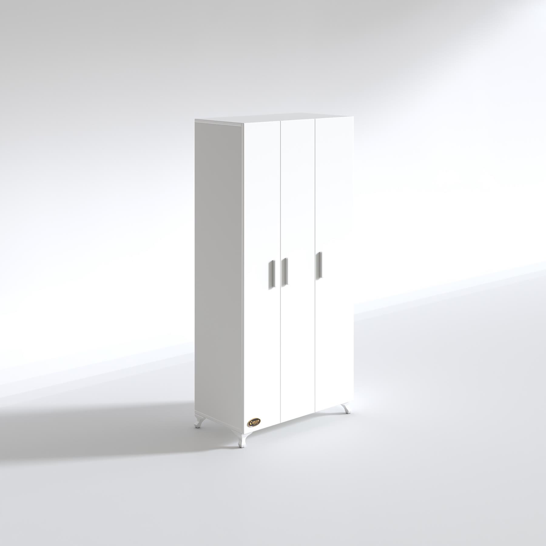 Kenzlife gardırop 3 kapılı menekşe 168*80*42 byz ayaklı gardolap dolap ofis