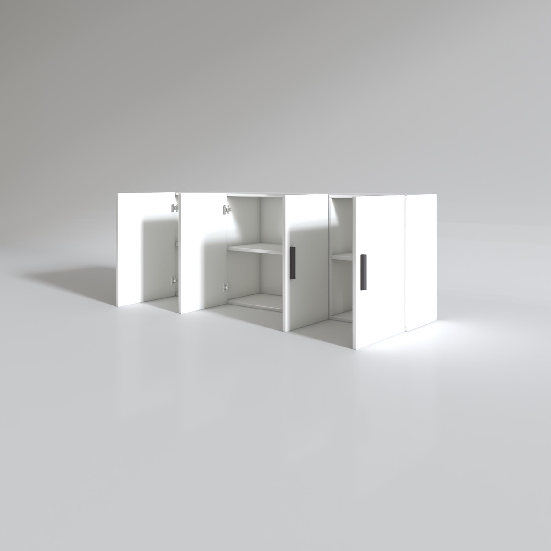 Kenzlife hazır mutfak marina byz 060*150*32 mutfak banyo dolabı kapaklı raflı