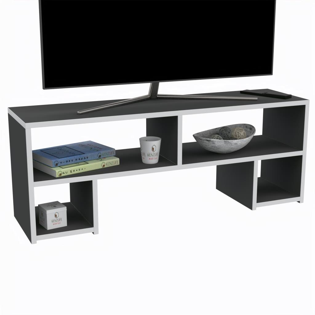Kenzlife televizyon sehpası abudabi gri 040*150*30 tv ünitesi