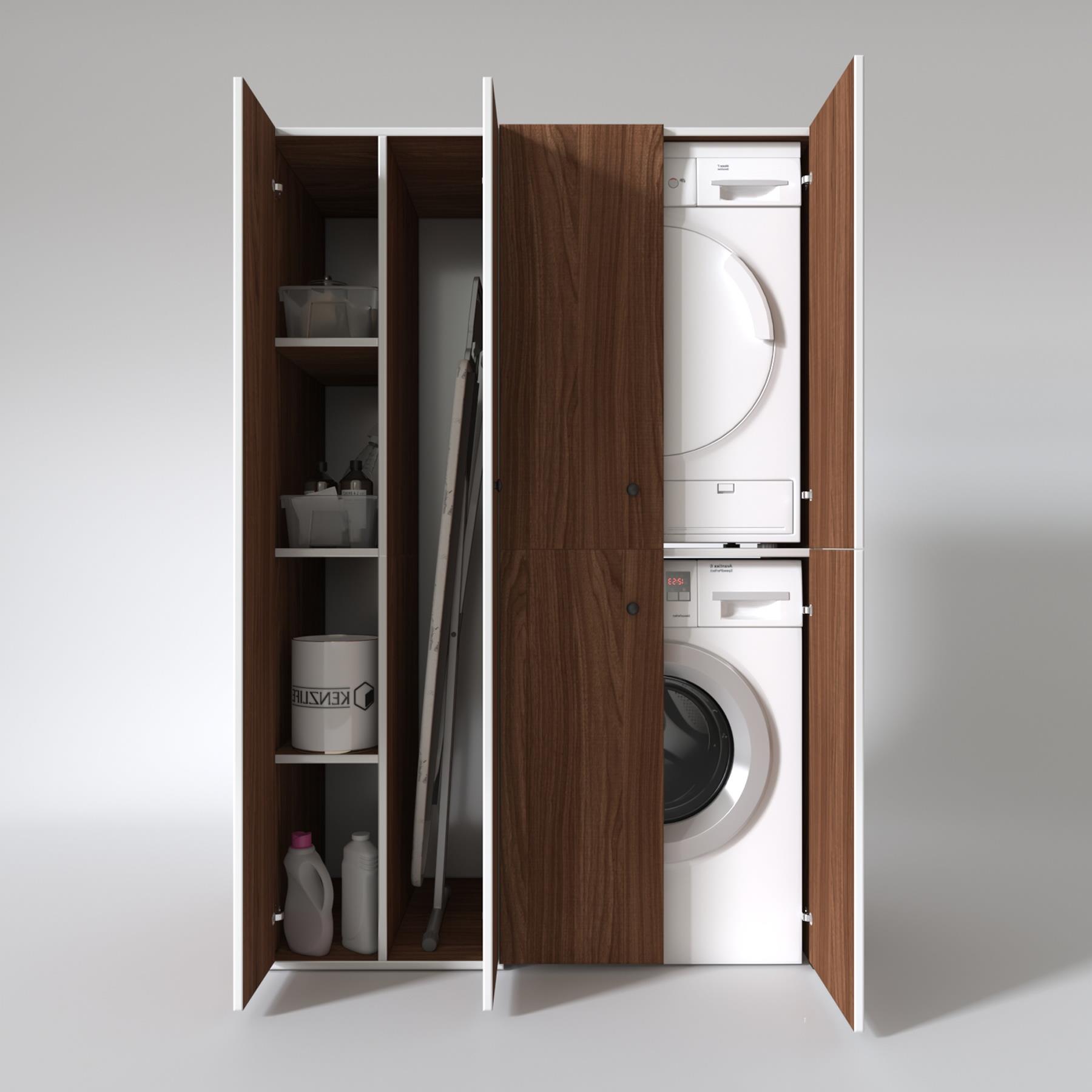 Kenzlife çamaşır-kurutma makinesi dolabı kapaklı yaromira cvz 180*120*60 banyo arkalıksız