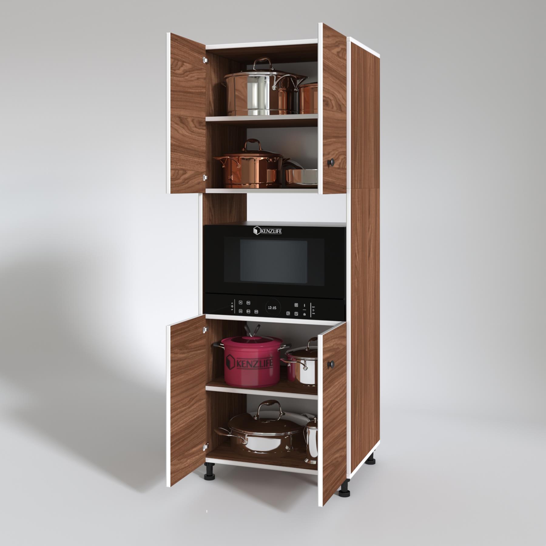 Kenzlife fırın dolabı cahide cvz 180*65*50 mutfak XLARGE ayaklı banyo kiler ofis