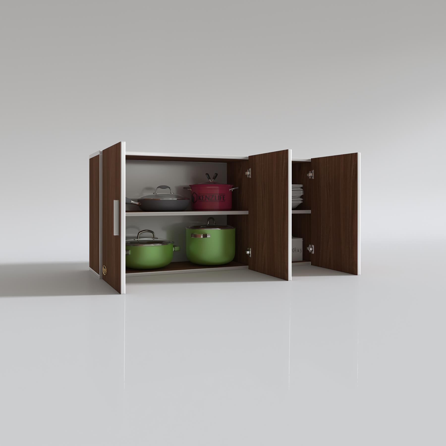 Kenzlife hazır mutfak dirca32 cvz 060*120*32 mutfak banyo dolabı kapaklı raflı