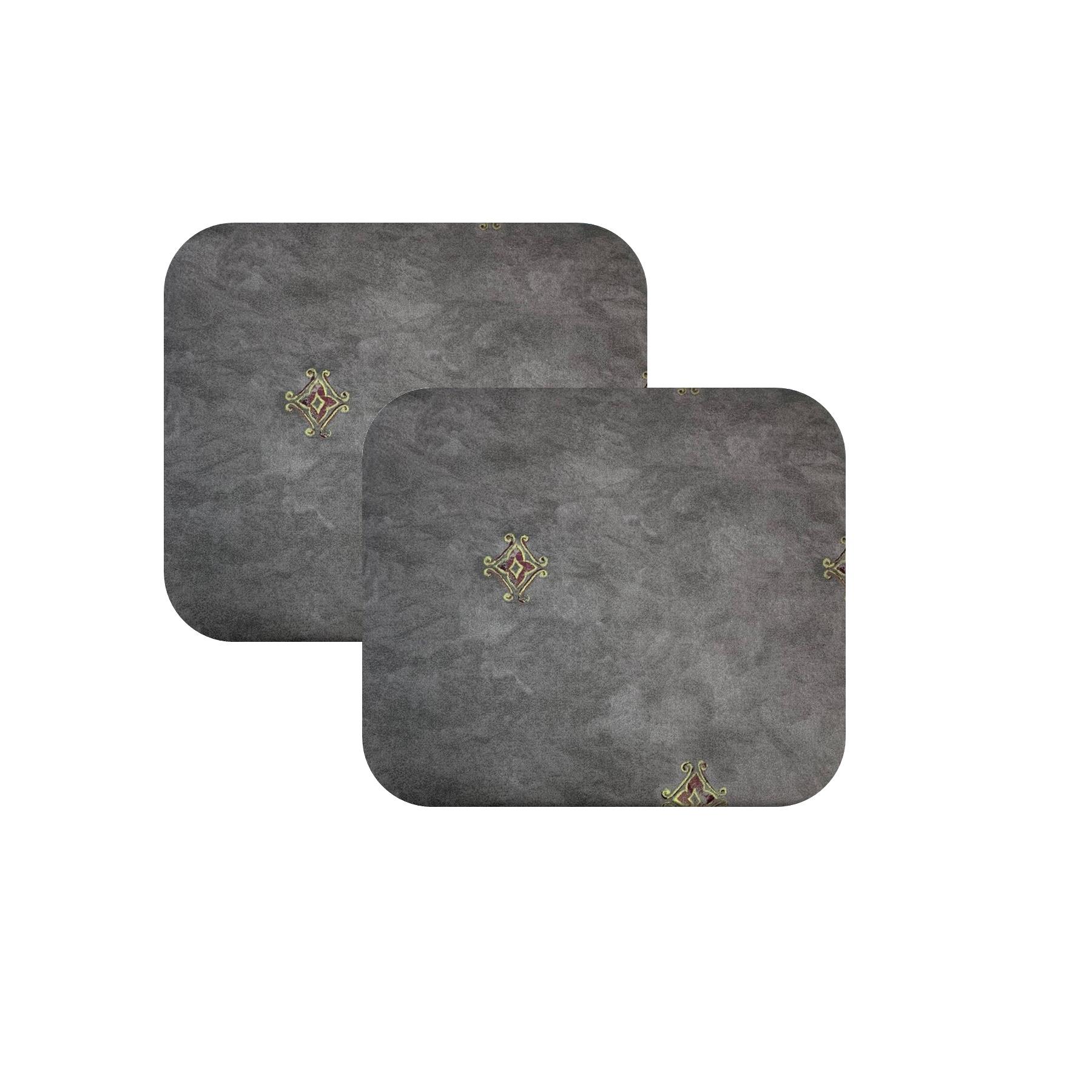 Knsz oturma minderi 2 li zengin&mağrur&uslu gri işlemeli kumaş tel bar sandalyesi için