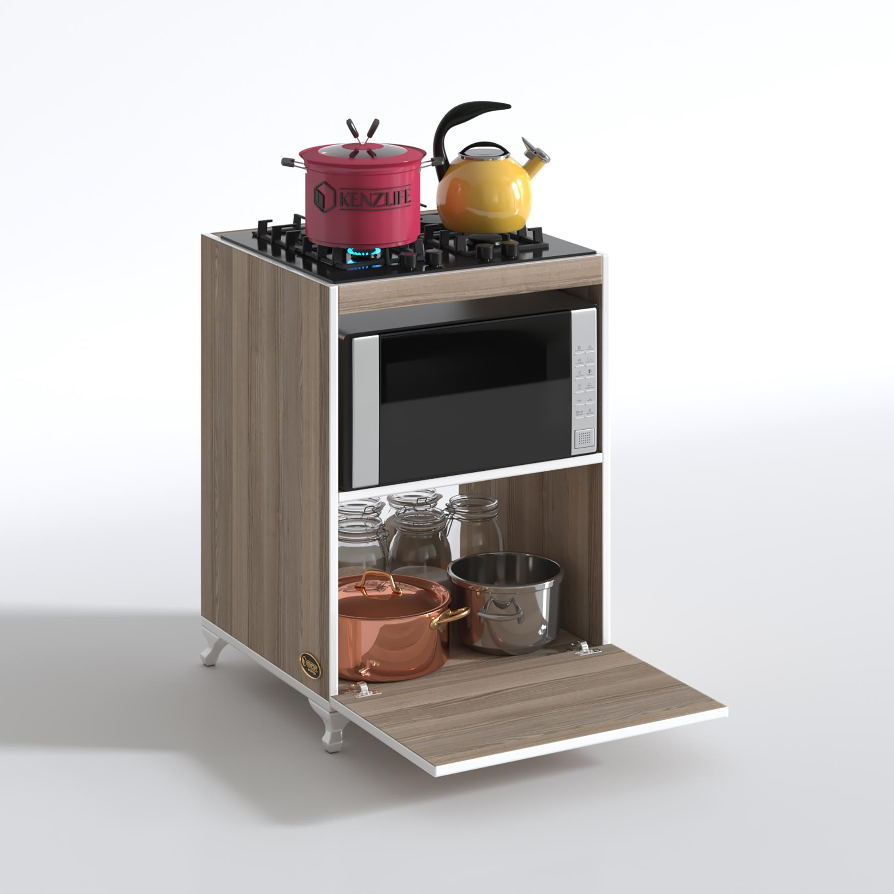 Kenzlife ocak dolabı demi crd 85*60*57 mutfak modül mini fırın  ankastre ocak için