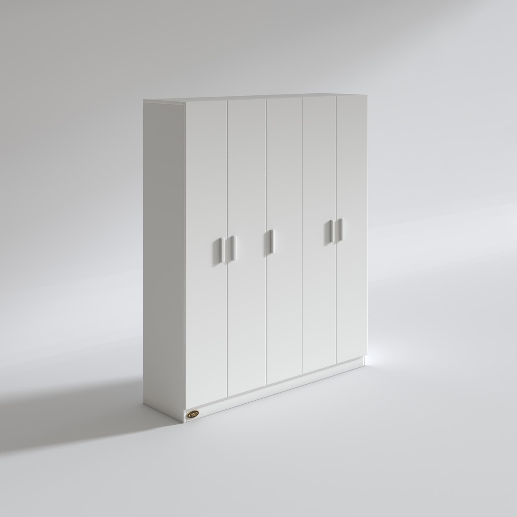 Kenzlife gardırop 5 kapılı 150 lilyum byz 180*150*42 gardolap dolap