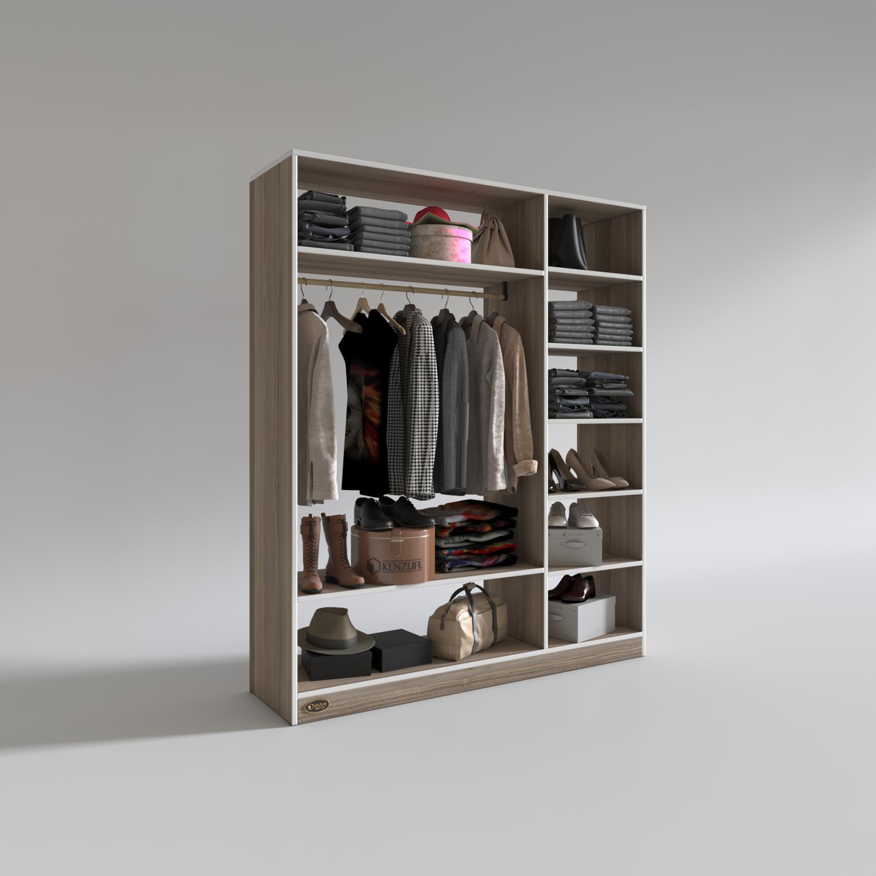 Kenzlife giysi dolabı dursun 180*150*40 crd gardırop