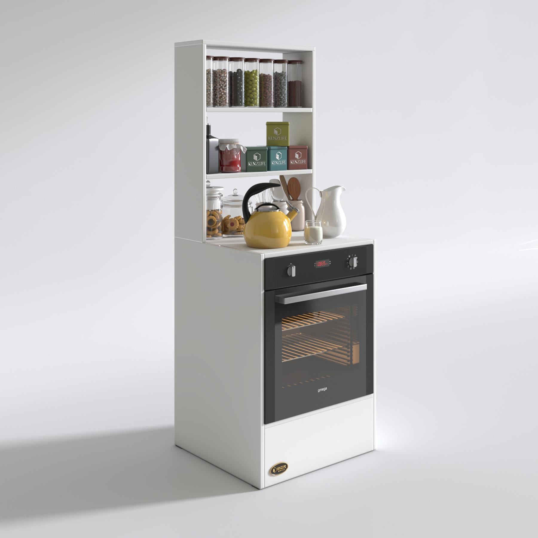 Kenzlife ankastre fırın dolabı esmacan byz 165*60*56 mutfak eko düz