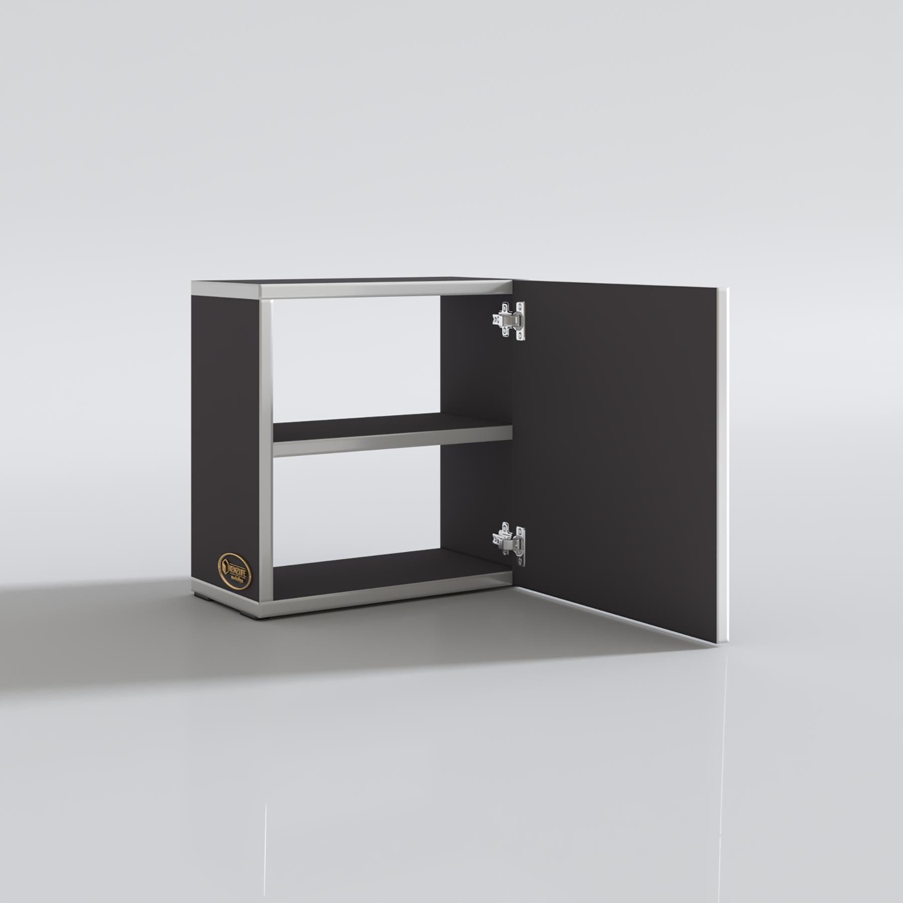 Kenzlife komodin susanin gri 39*39*20 banyo ecza mutfak dolabı(m)kapaklı arkalıksız