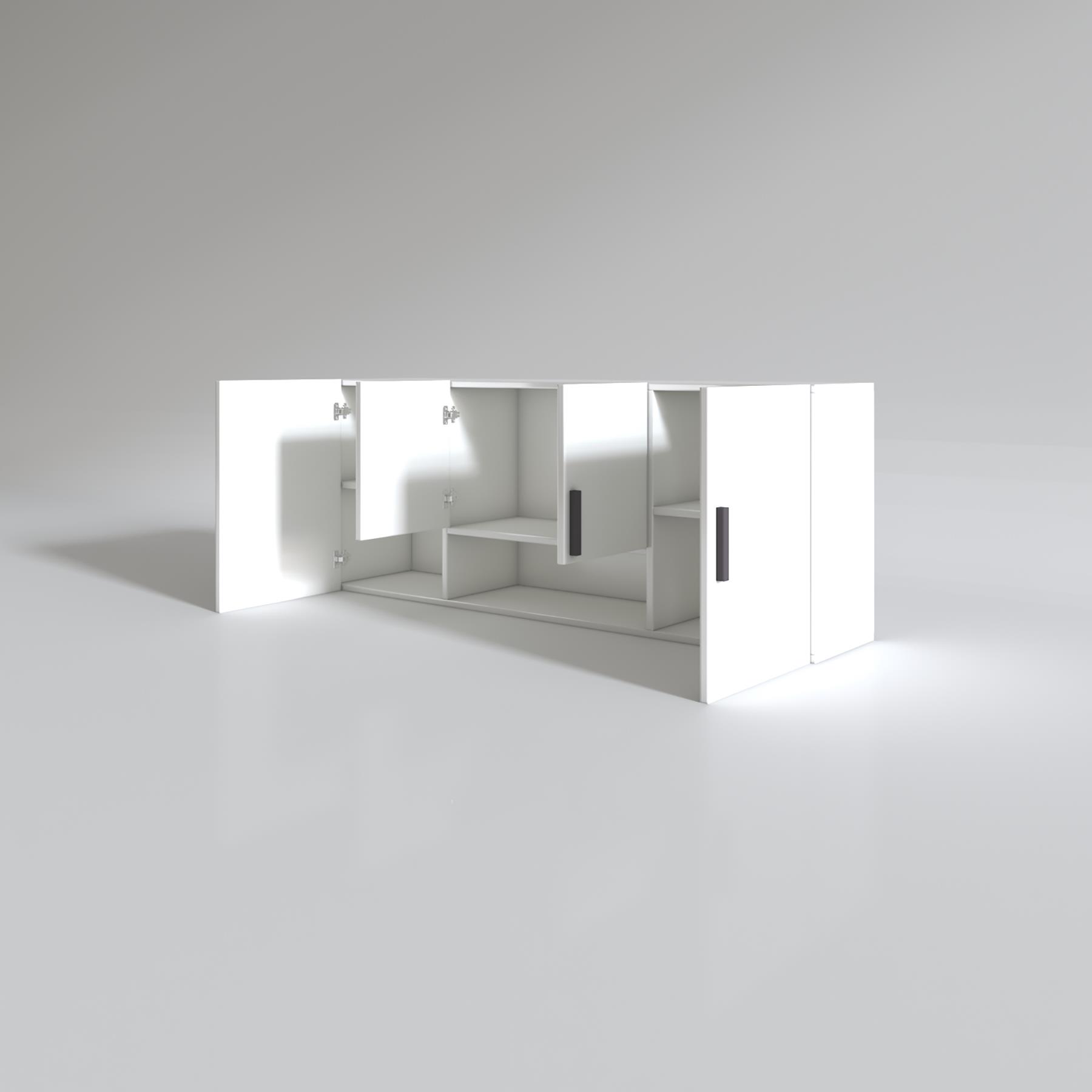 Kenzlife hazır mutfak floro22 byz 060*150*22 mutfak banyo dolabı kapaklı raflı