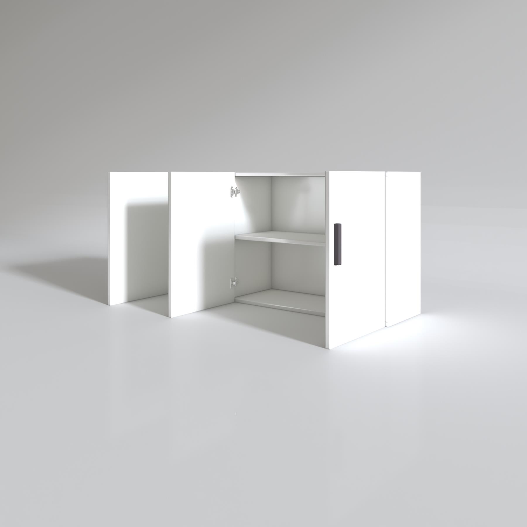 Kenzlife hazır mutfak canna32 byz 060*120*32 mutfak banyo dolabı kapaklı raflı