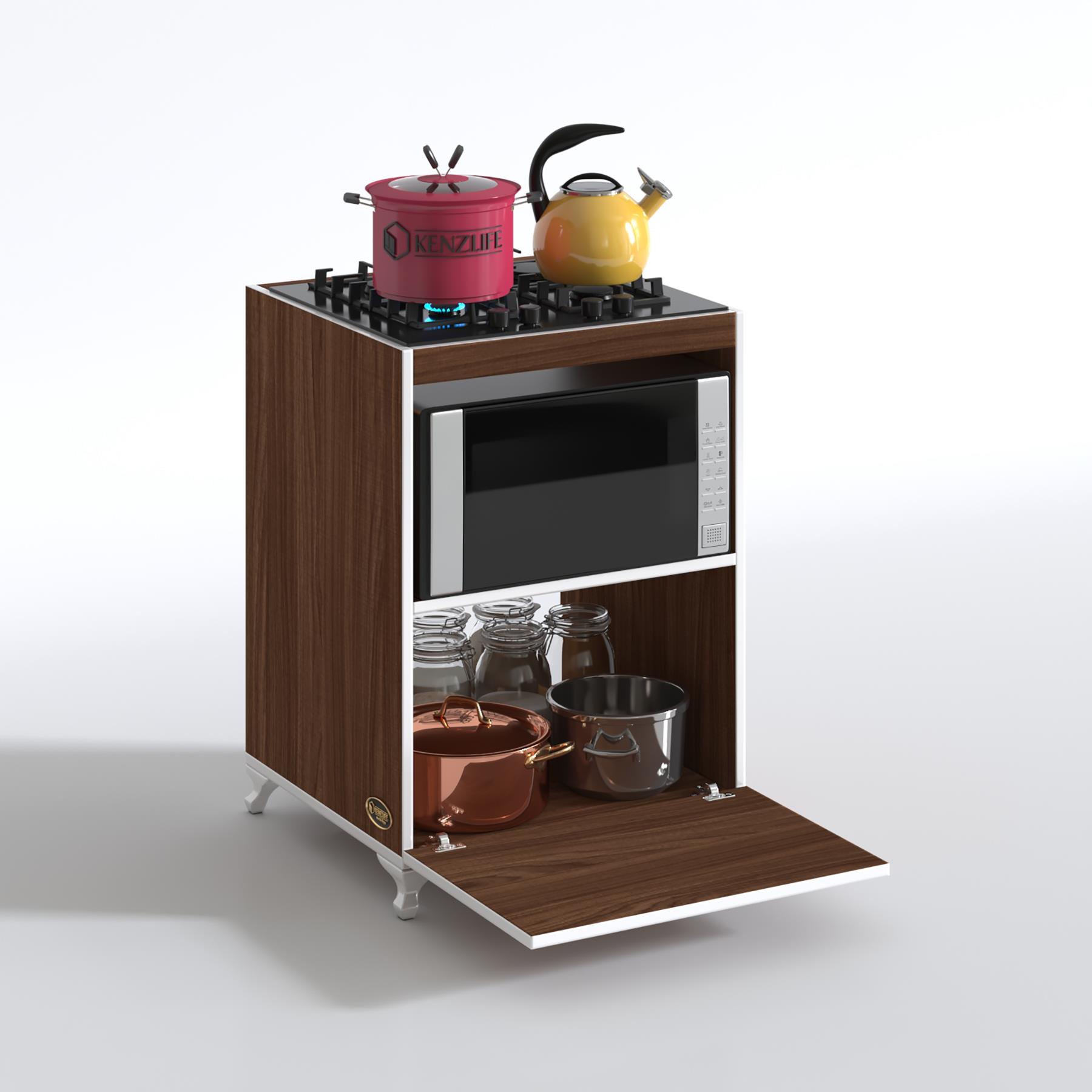 Kenzlife ocak dolabı demi cvz 85*60*57 mutfak modül mini fırın  ankastre ocak için